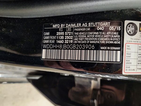 2016 MERCEDES-BENZ E-CLASS E350-4M — VINS