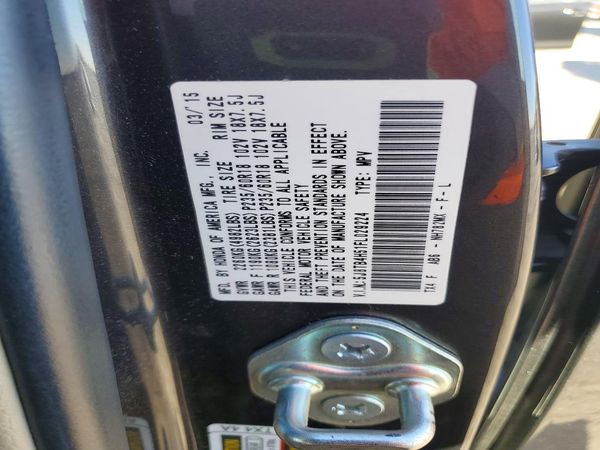 2015 ACURA RDX Technology Package — VINS