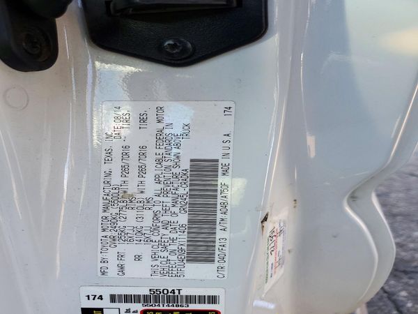 2015 TOYOTA TACOMA Delux Grade — VINS