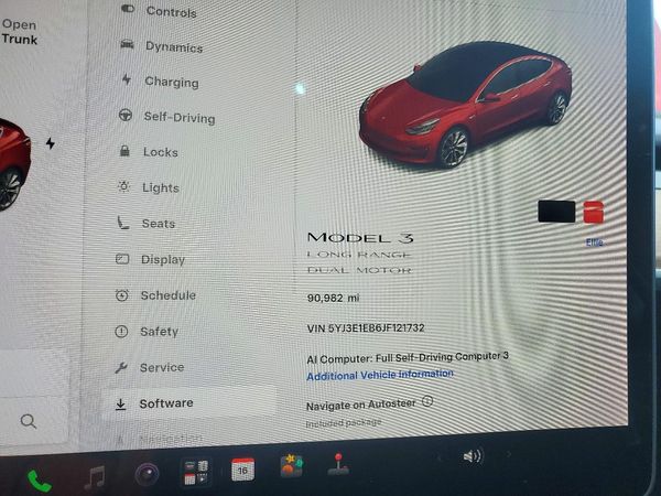 2018 TESLA MODEL 3 — ODOM