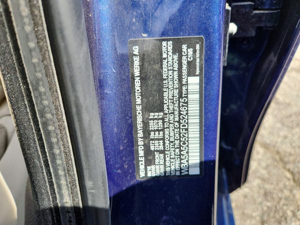 2015 BMW 528 — VINS