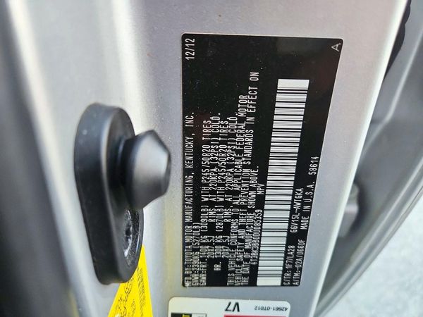 2013 TOYOTA VENZA — VINS