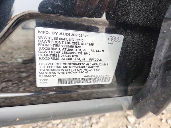 2022 AUDI Q4 E-TRON quattro Premium Plus — VINS