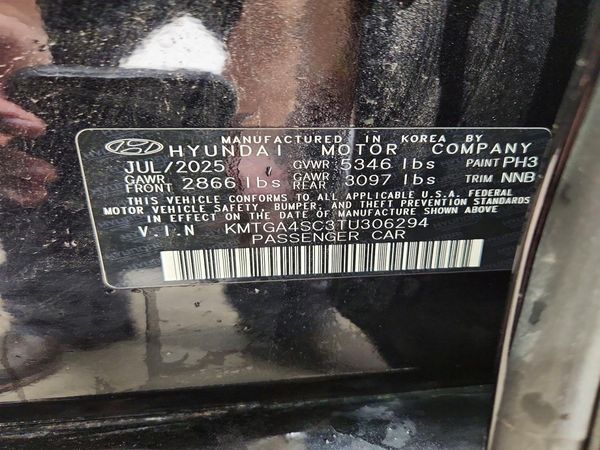 2026 GENESIS G80 2.5T — VINS