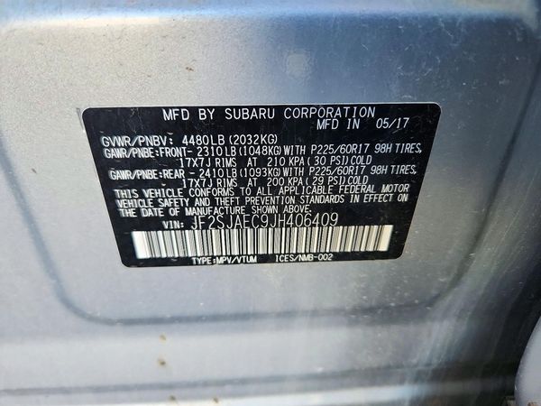 2018 SUBARU FORESTER Premium+CWP — VINS