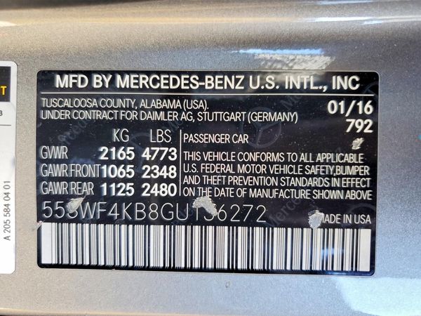 2016 MERCEDES-BENZ C C300-4M