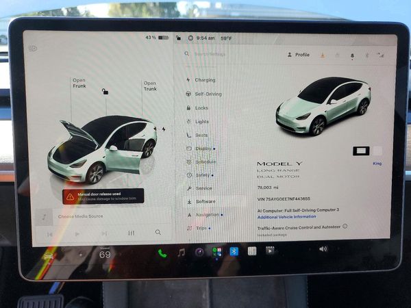 2022 TESLA MODEL Y — ODOM
