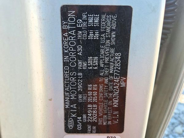 2014 KIA SOUL GL(BASE) — VINS