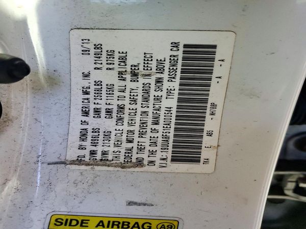 2014 ACURA TL TECH — VINS