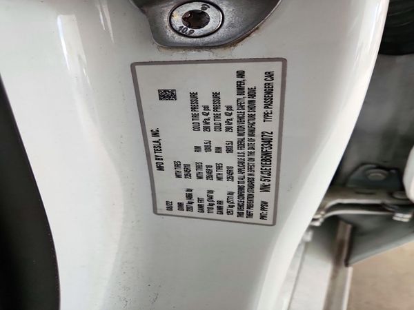 2022 TESLA MODEL 3 — VINS
