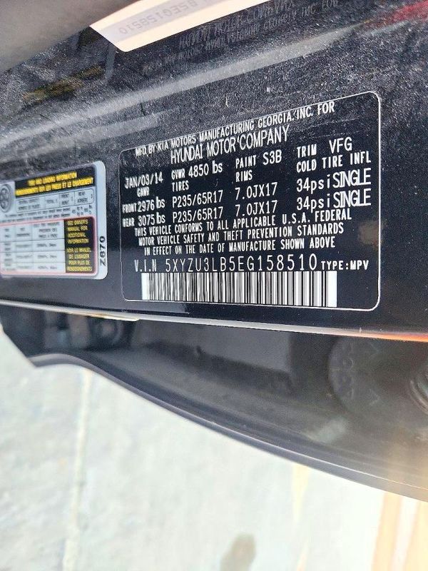 2014 HYUNDAI SANTA FE GLS — VINS