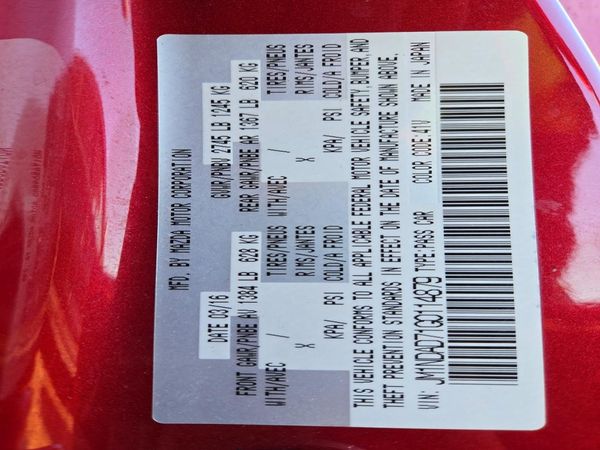 2016 MAZDA MX-5 Grand Touring/GT — VINS