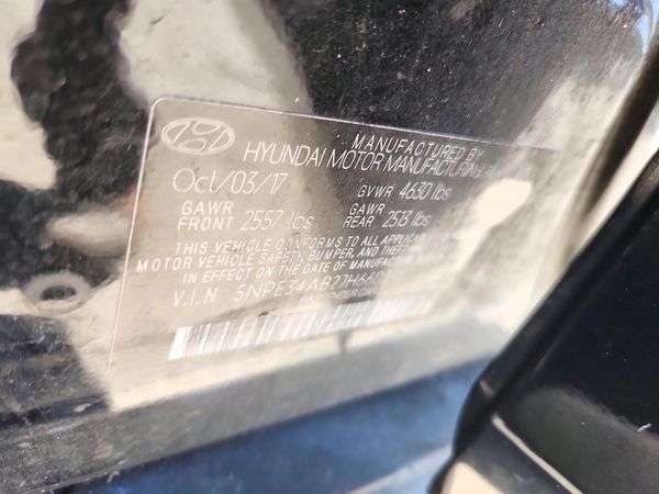 2018 HYUNDAI SONATA — VINS