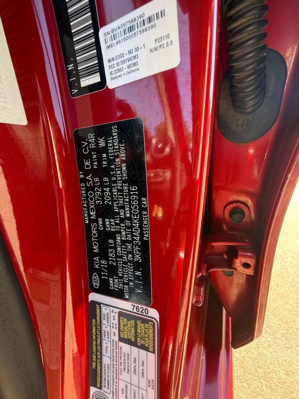 2019 KIA FORTE
