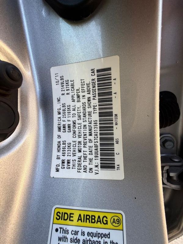 2012 ACURA TL TECH