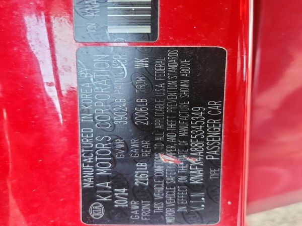 2015 KIA FORTE — VINS