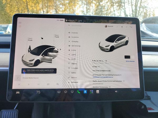 2021 TESLA MODEL 3 — ODOM