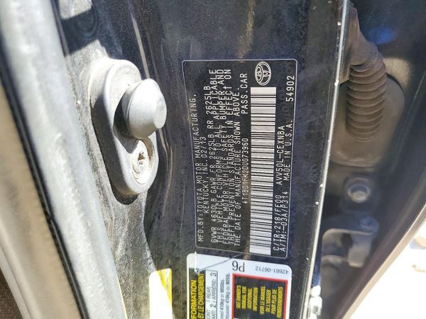 2013 TOYOTA CAMRY SOLA Hybrid — VINS