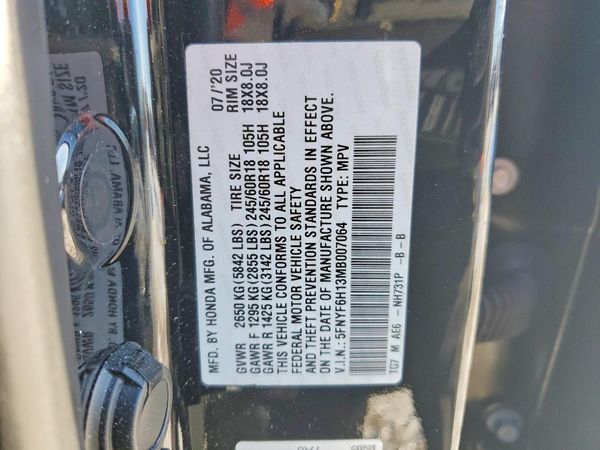2021 HONDA PILOT