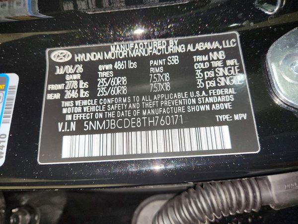 2026 HYUNDAI TUCSON SEL, SEL Plus — VINS