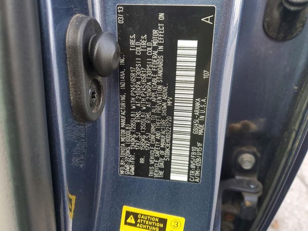 2013 TOYOTA HIGHLANDER Base/Hybrid — VINS