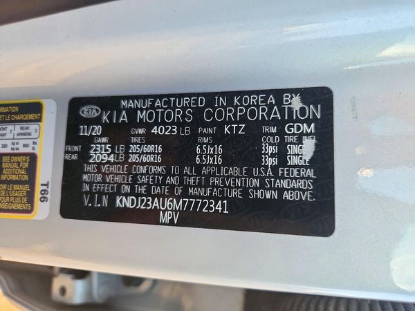 2021 KIA SOUL LX, S, X-Line — VINS