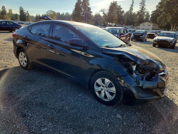 2016 HYUNDAI ELANTRA — Passenger 3/4
