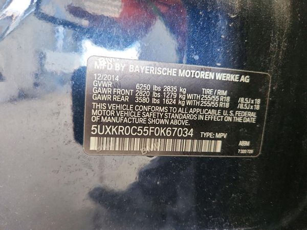 2015 BMW X5 xDrive35i — VINS
