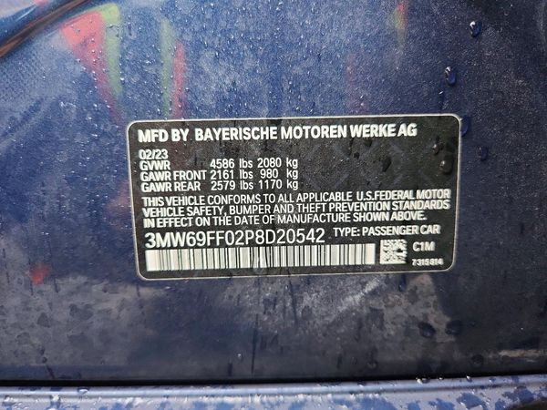 2023 BMW 330I — VINS