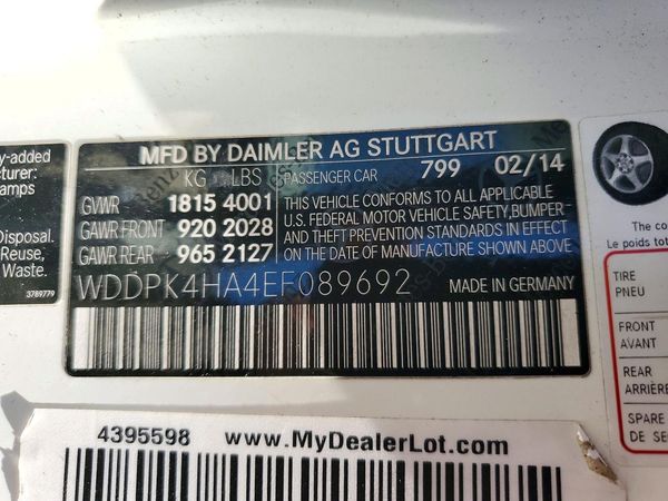 2014 MERCEDES-BENZ SLK SLK250 — VINS
