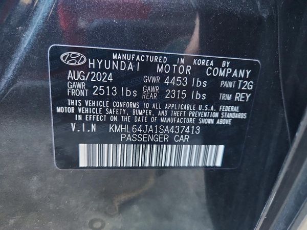 2025 HYUNDAI SONATA SEL — VINS