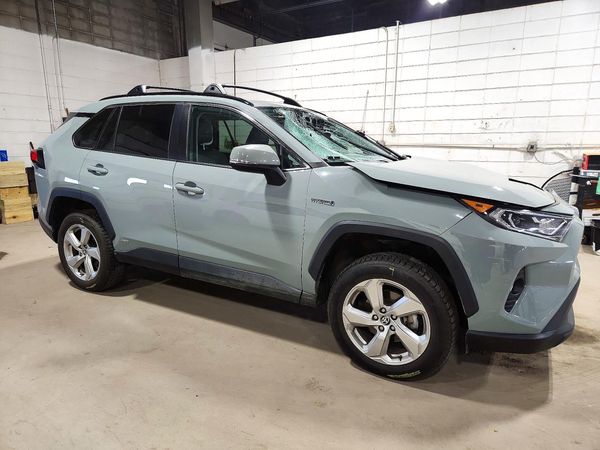 2021 TOYOTA RAV4 XLE Premium HV — Passenger 3/4