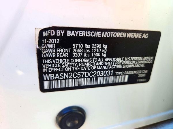 2013 BMW 535 GT — VINS