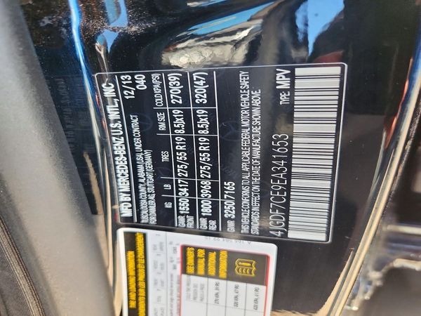2014 MERCEDES-BENZ GL GL450 4MATIC — VINS