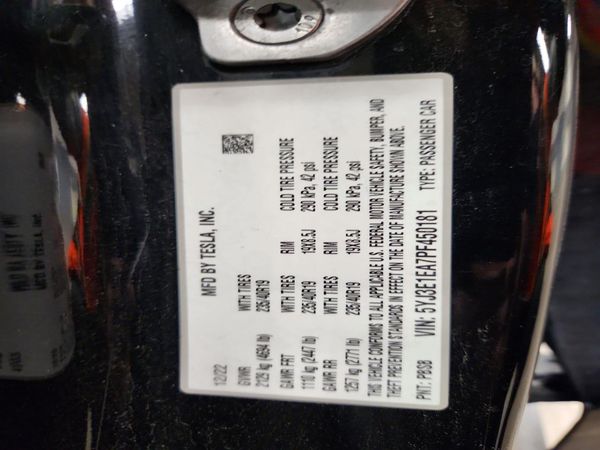 2023 TESLA MODEL 3 — VINS