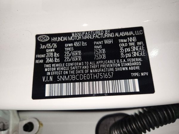 2026 HYUNDAI TUCSON SEL, SEL Plus — VINS