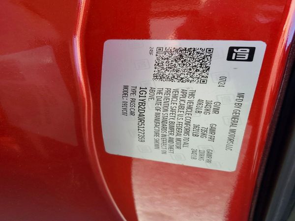 2024 CHEVROLET CORVETTE Preferred  2LT — VINS