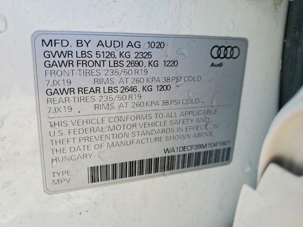 2021 AUDI Q3