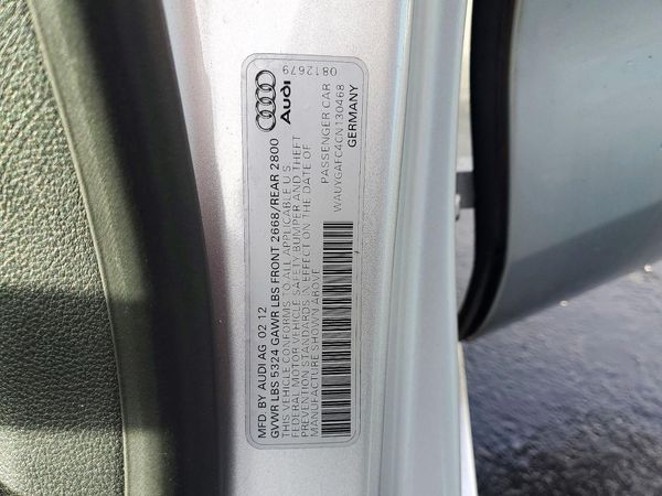 2012 AUDI A7 quattro Premium Plus — VINS