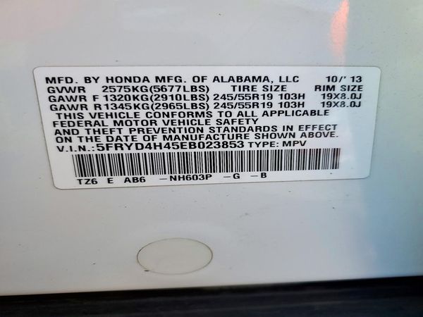 2014 ACURA MDX SH-AWD Tech — VINS