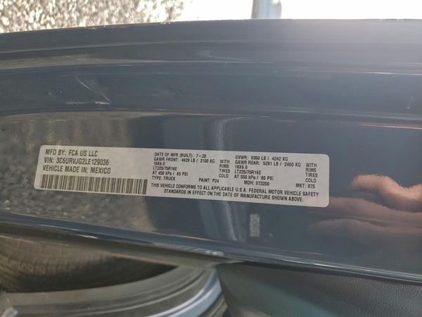 2020 RAM PROMASTER 1500 VF