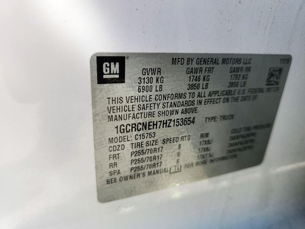 2017 CHEVROLET SILVERADO Work Truck/LS/Fleet/Base — VINS