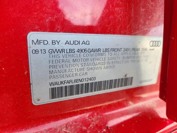 2014 AUDI A4 quattro Prestige — VINS