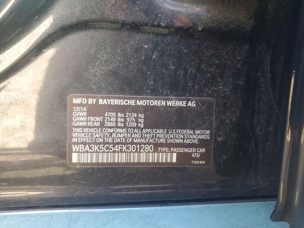 2015 BMW 328 xDrive — VINS