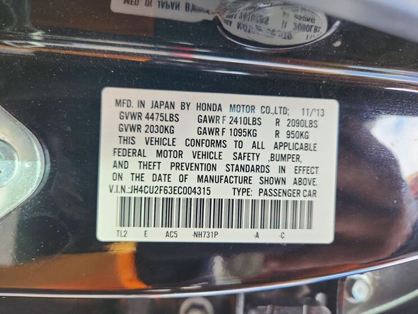 2014 ACURA TSX Tech — VINS