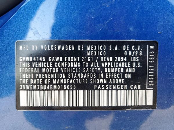 2024 VOLKSWAGEN JETTA SE, SE (AQ301 Trans)