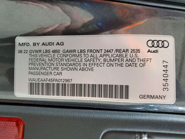 2023 AUDI A4 — VINS