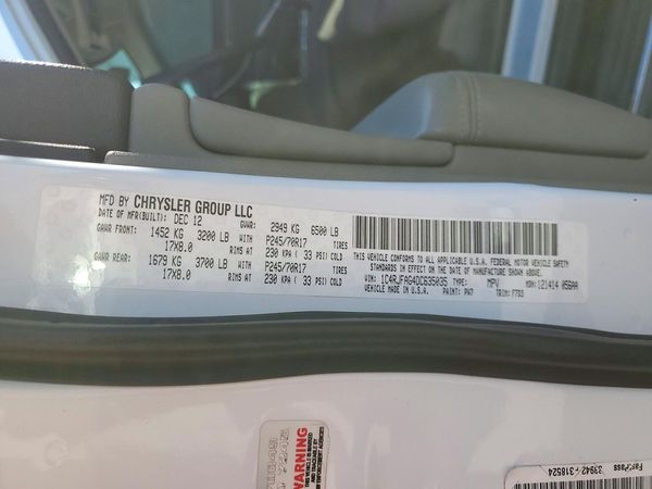 2013 JEEP GRAND CHER OKEE LAREDO 4X4 — VINS