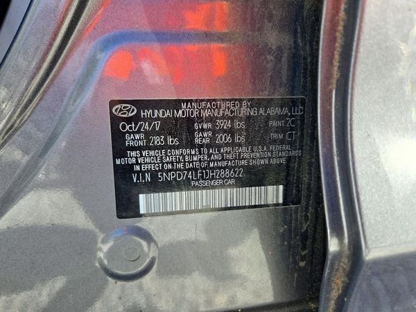 2018 HYUNDAI ELANTRA SE — VINS