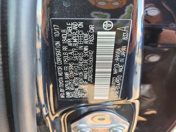 2018 TOYOTA PRIUS One/Two/Three/Four — VINS